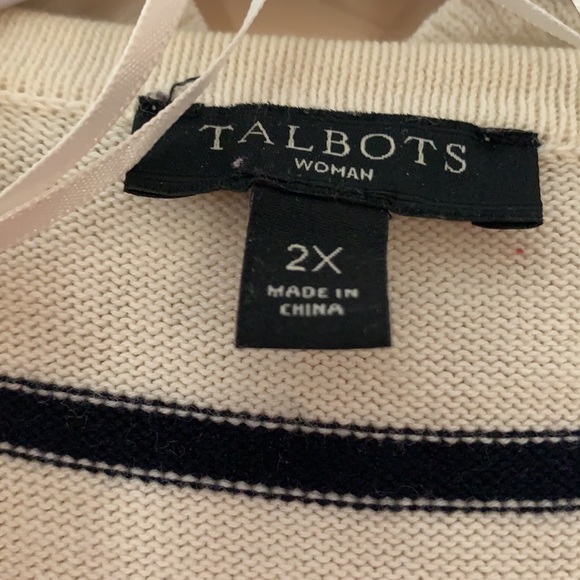 Talbots ruffled cardigan - Picture 3 of 8